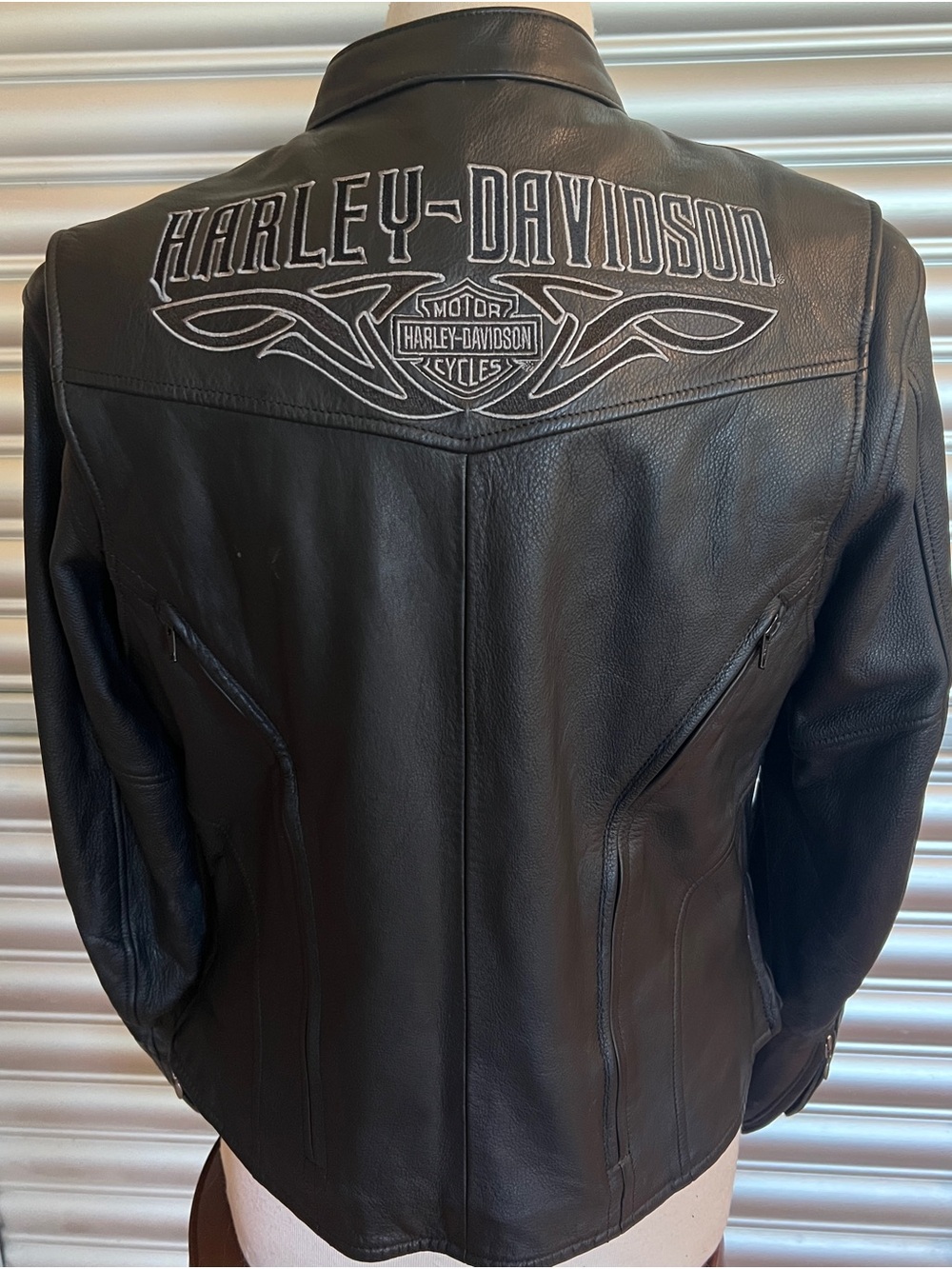 Harley-Davidson Women's Leather Motorcycle Jacket Size L 97146-07VW - Picture 4 of 14